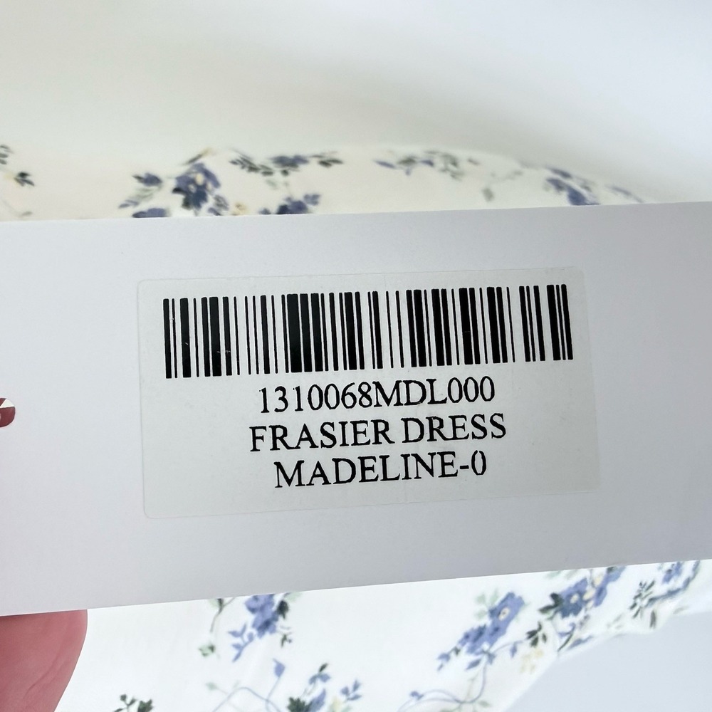 NWT Reformation Frasier Dress Madeline Floral Ruched Side Slit Midi Size 0 NEW - Picture 7 of 14